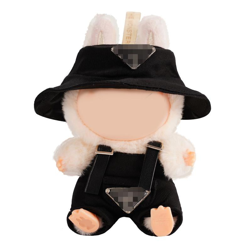 Clothes for LABB, Clothes Set for Dolls, Crochet 3 Piece Set Hat Clothes Backpack, Stylish Adorable Dolls Clothes Accessories (No Doll) (Pink) Outfits