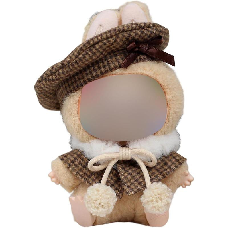 Clothes for Labubu, Outfit for Labubus, Dinosaur Clothes for Labubu Doll, Personality Adorable Dolls Clothes Accessories (NO Doll) (Pink)