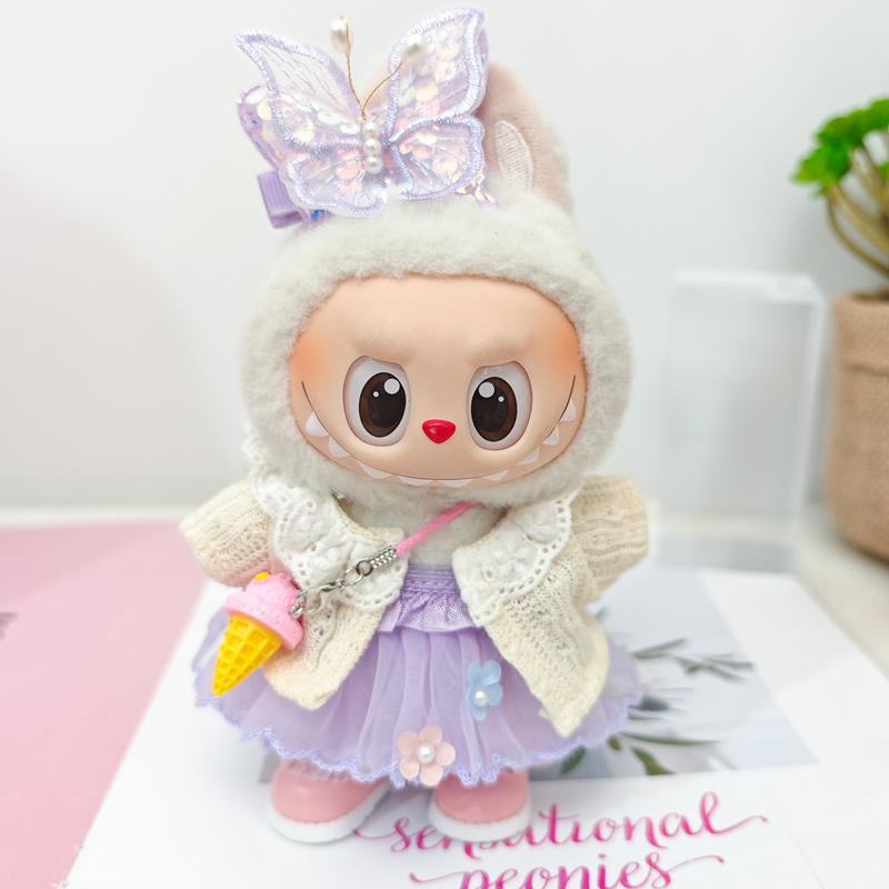 Clothes for Labubu, Clothes Set for Labubu Dolls, Doll Clothes Suitable for Labubu Dolls Accessories Men Clothes